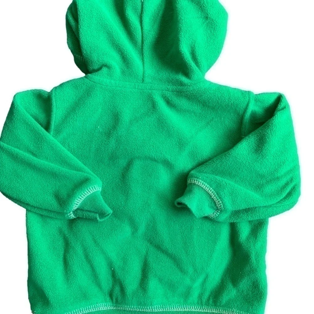 Carter’s Record Breaker 28 Monkey Green Fleece Hoodie Sweatshirt Size 3-6mos